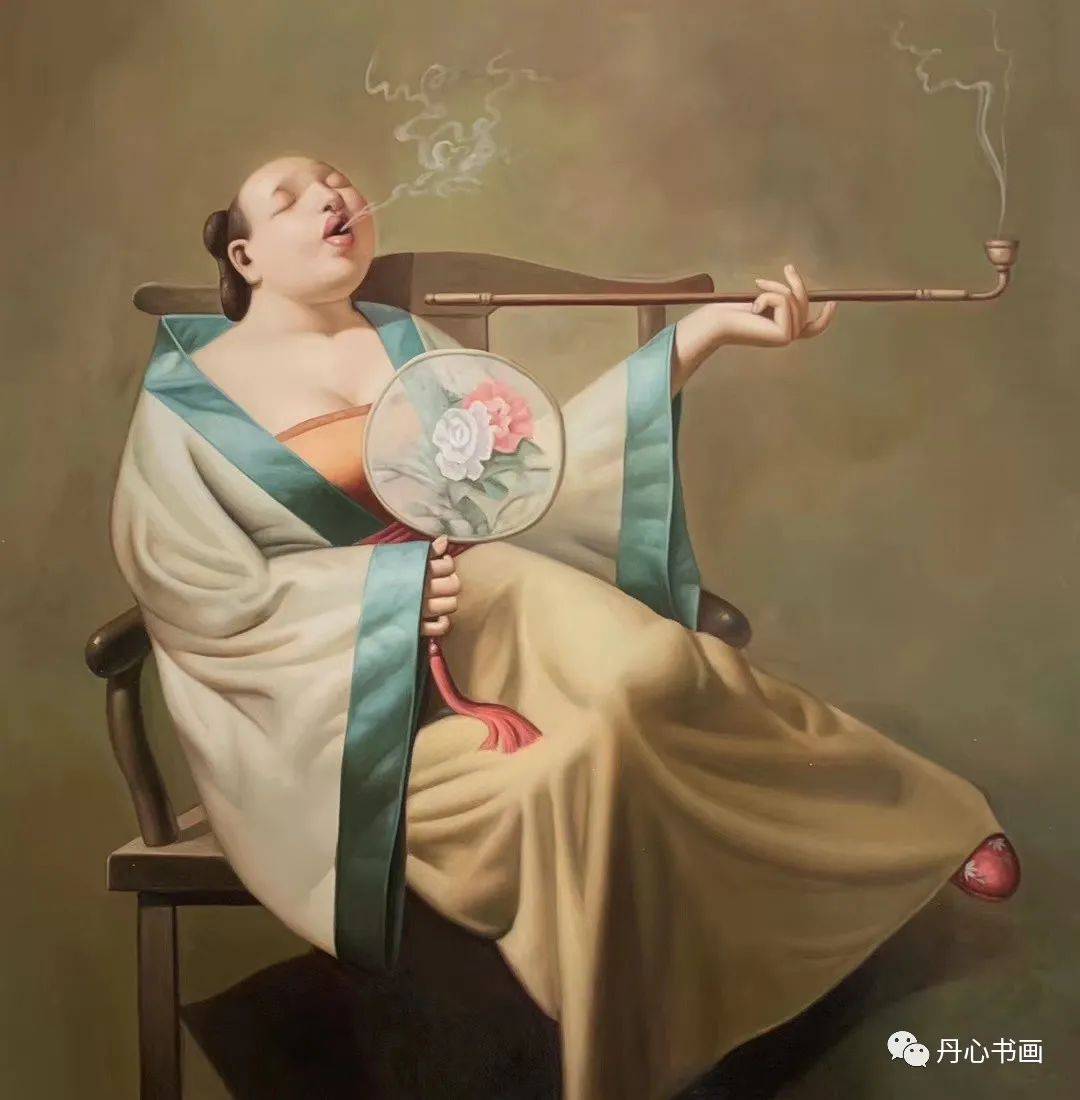 浪漫色调勾人物写实追问思艺术油画家张嘉应