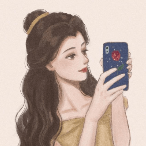 图片[6]-迪士尼公主晒自拍，木兰的手机壳很中国风，艾莎女王姐妹合照-魔性次元