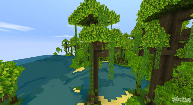 迷你世界更新雨林地图，增加四种新的植物，玩法又多了