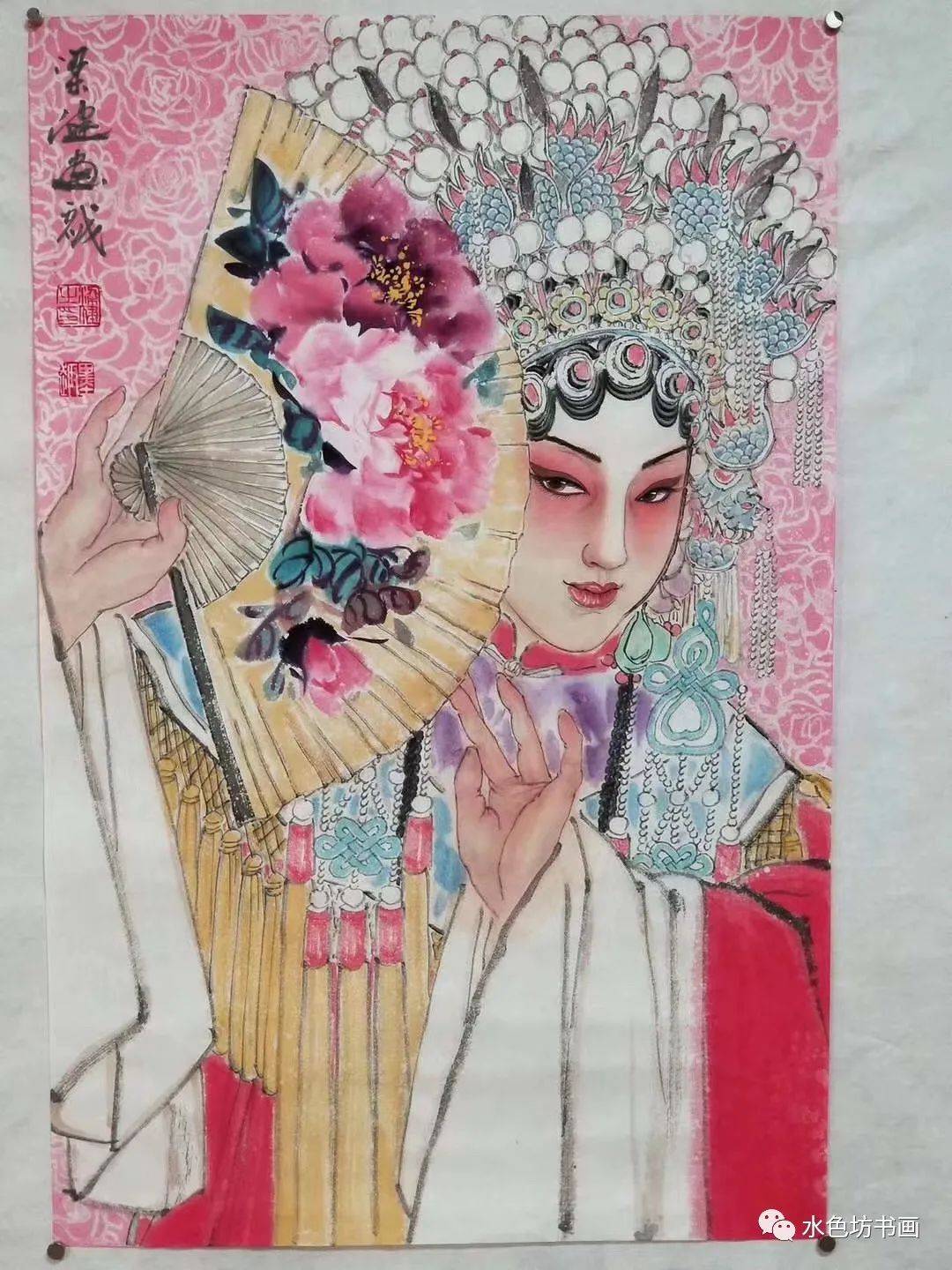 画家专栏 │梁健——桃红粉黛玉琢面,衣袖轻拂动心弦-搜狐大视野-搜狐新闻