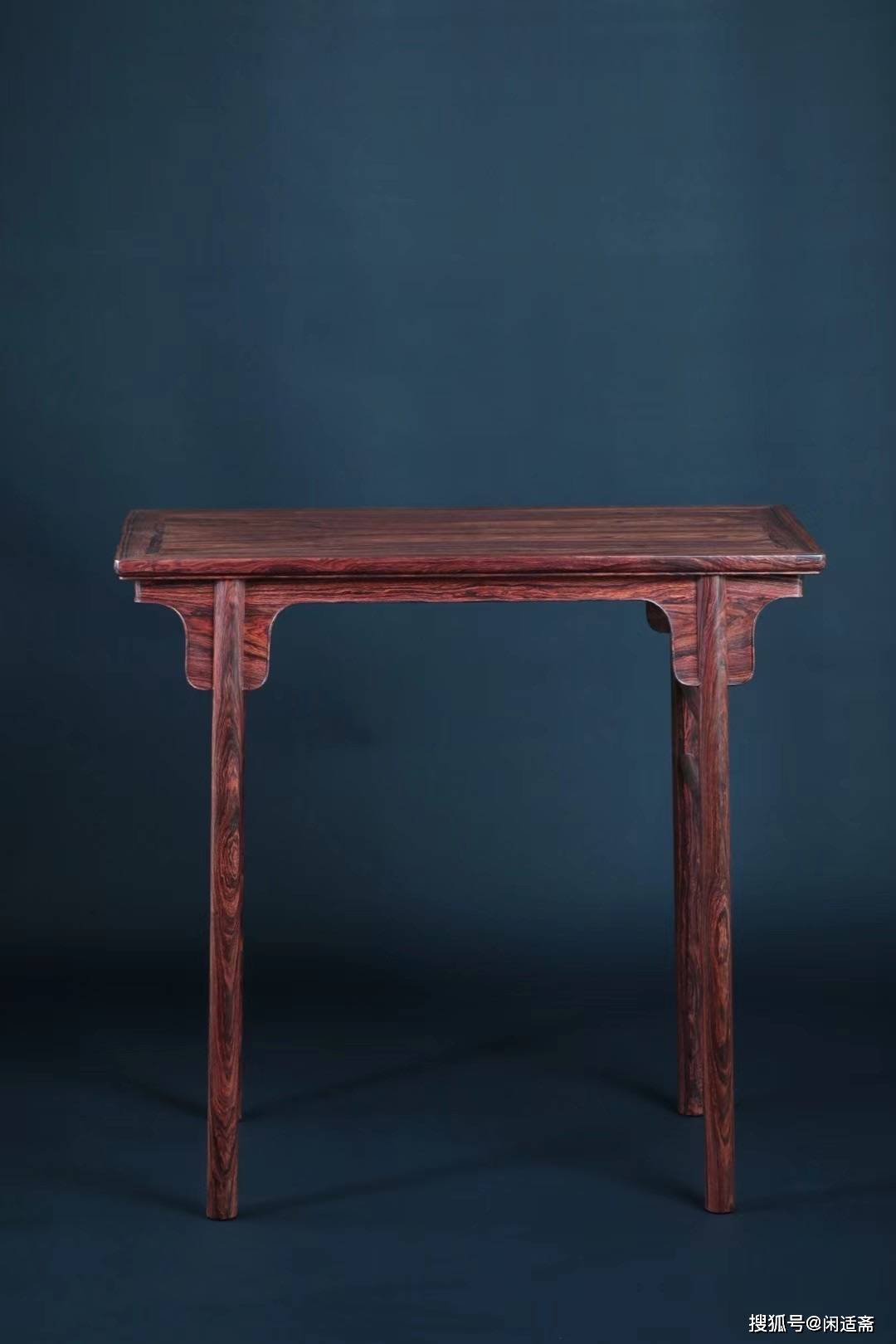 经典复刻,明晚期款,黄花梨直牙头平条案