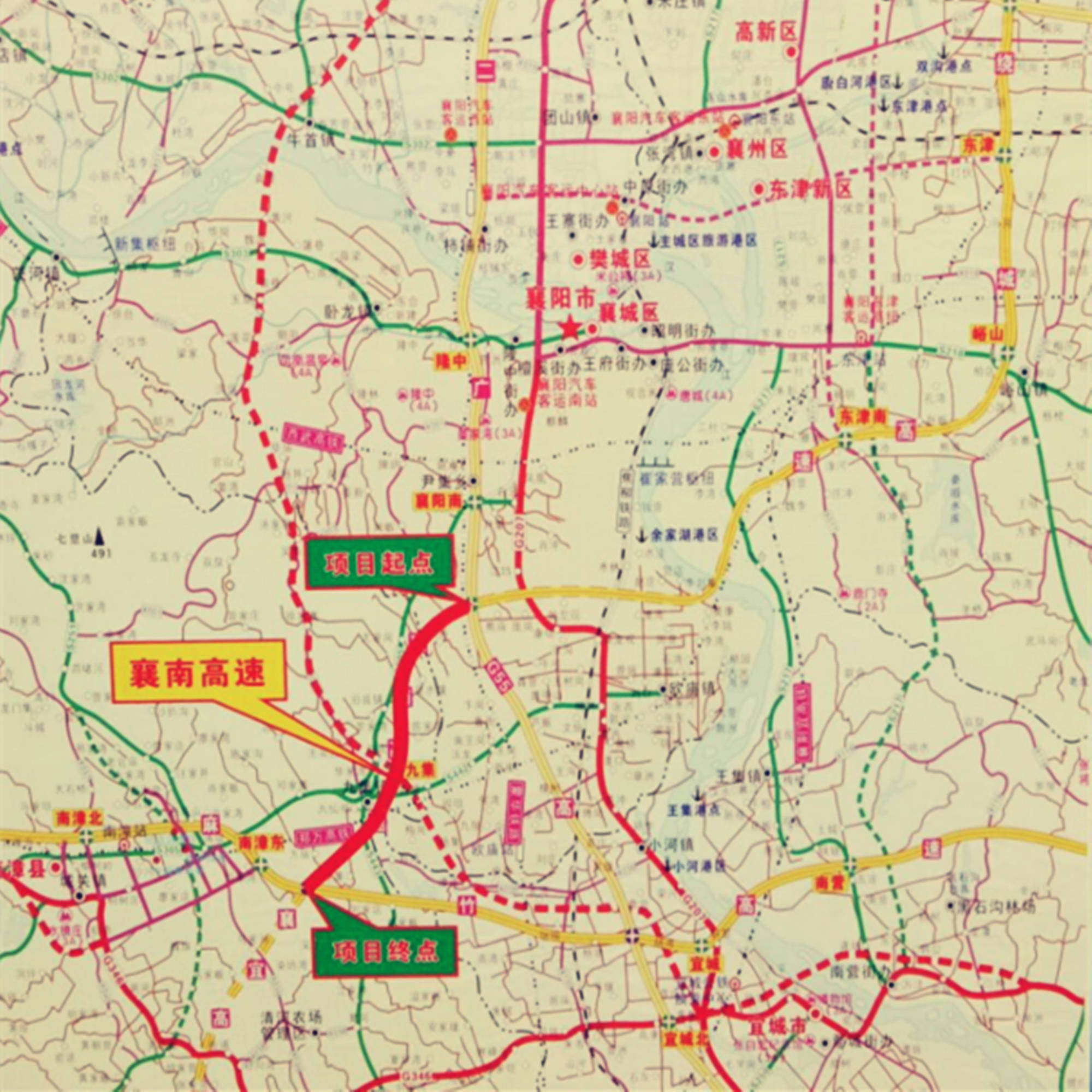 襄阳在建一段高速公路全长约175公里总投资约19亿元