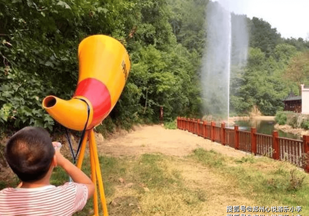 新型呐喊声控喷泉游览景区20米网红喊泉招揽人气