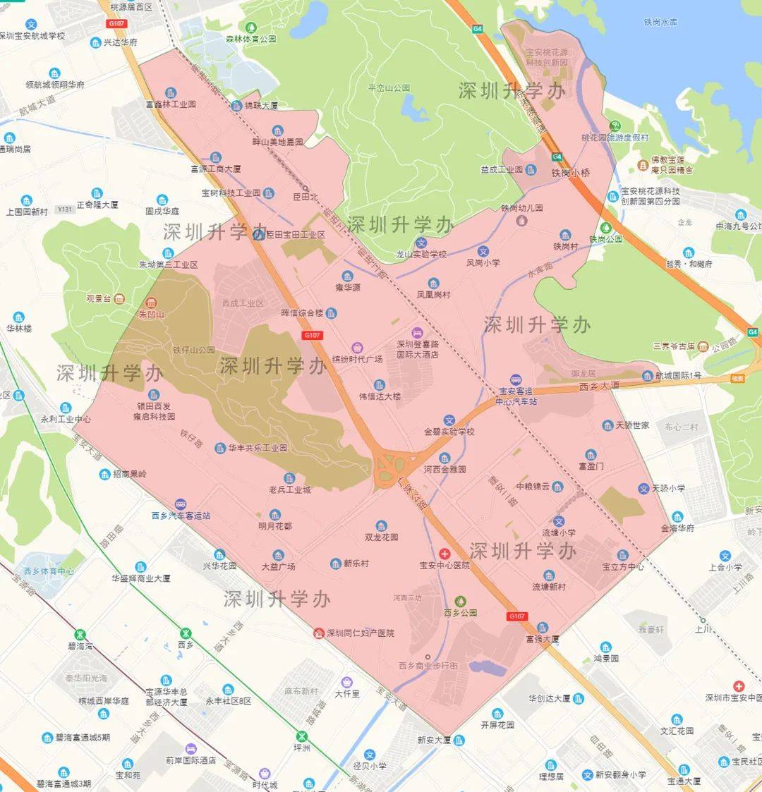 深圳西乡黄麻布地图图片