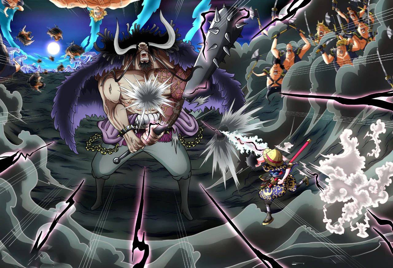 海贼王1002话,橡胶果实韧性能免疫火焰,凯多评价索隆剑术直逼御田