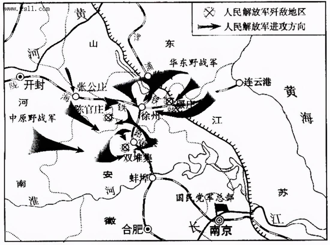 碾庄战役地图图片