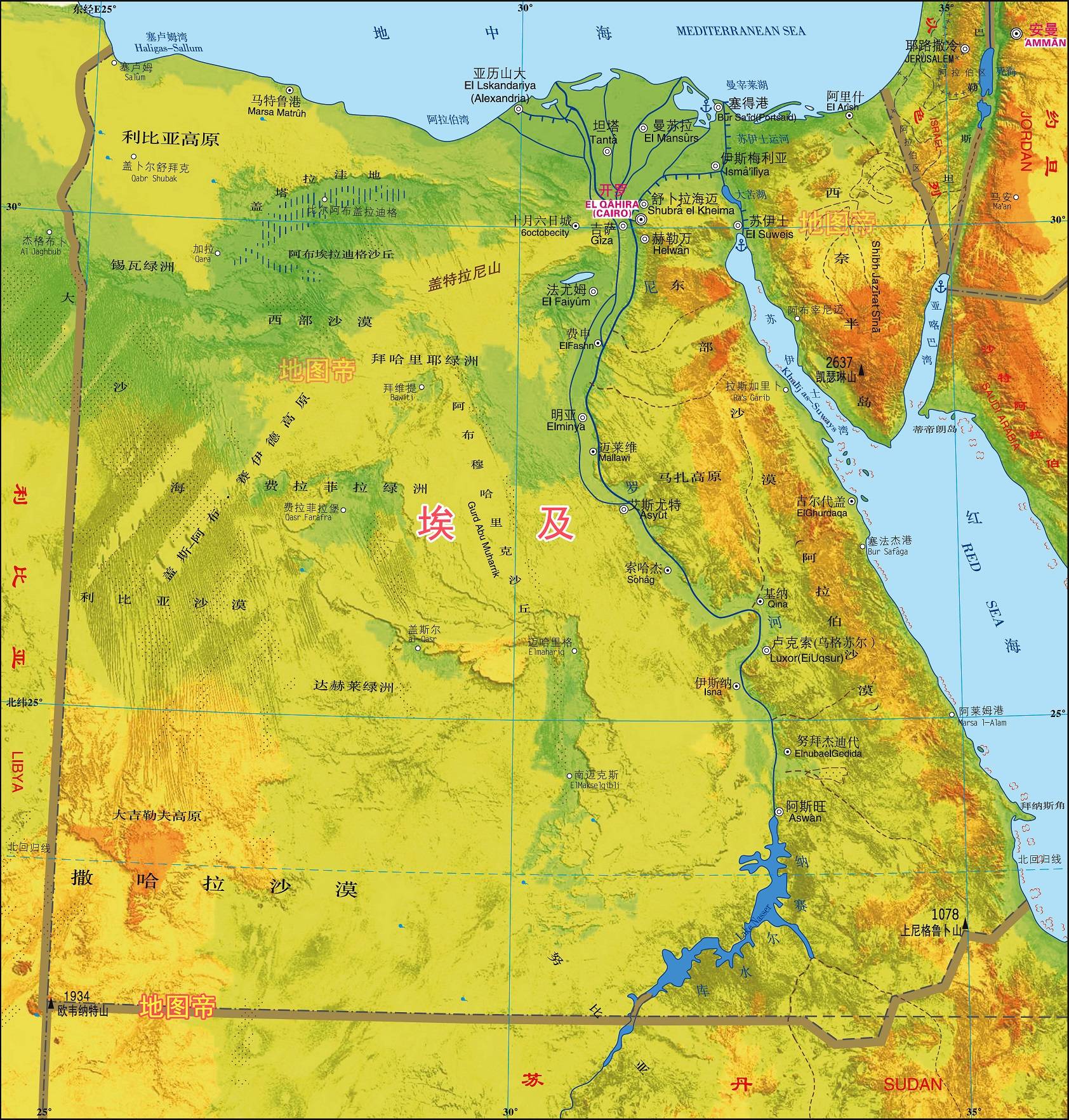 埃及主要河流图片