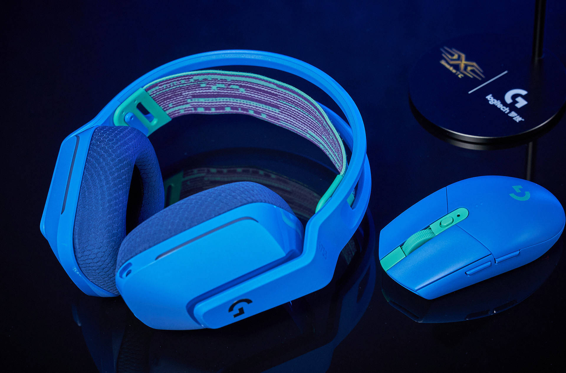 梦幻蓝色系罗技g733罗技g304