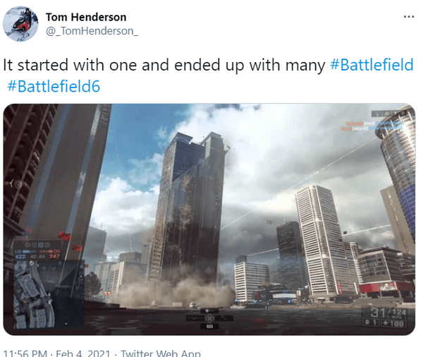 游戏|曝《战地6》将增强破坏系统 玩家可以炸掉多座摩天大楼
