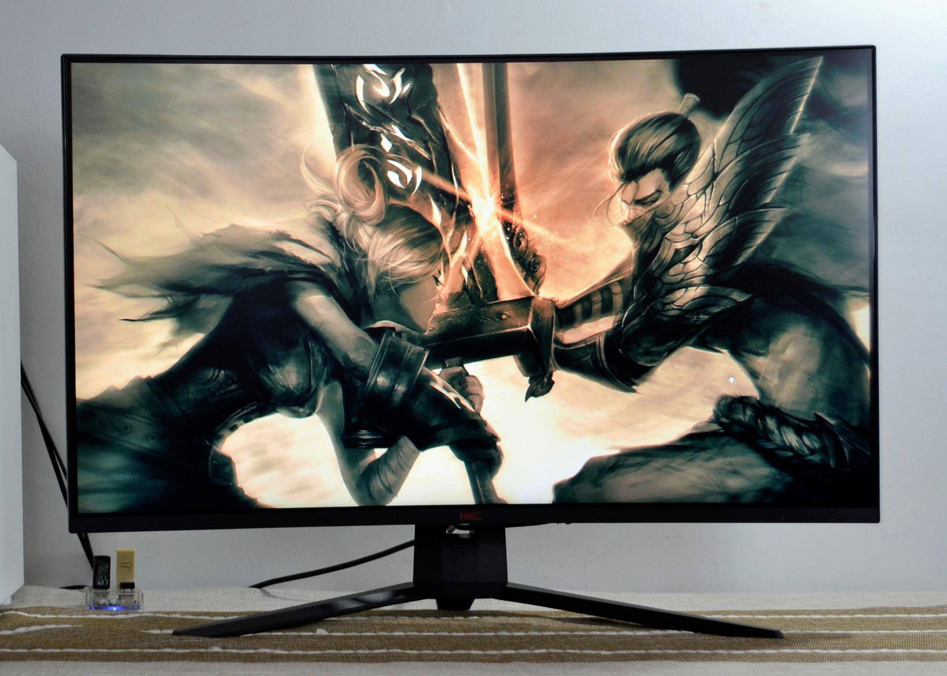 亲测惠科sg32c高刷va柔性曲面屏速度与性能在线