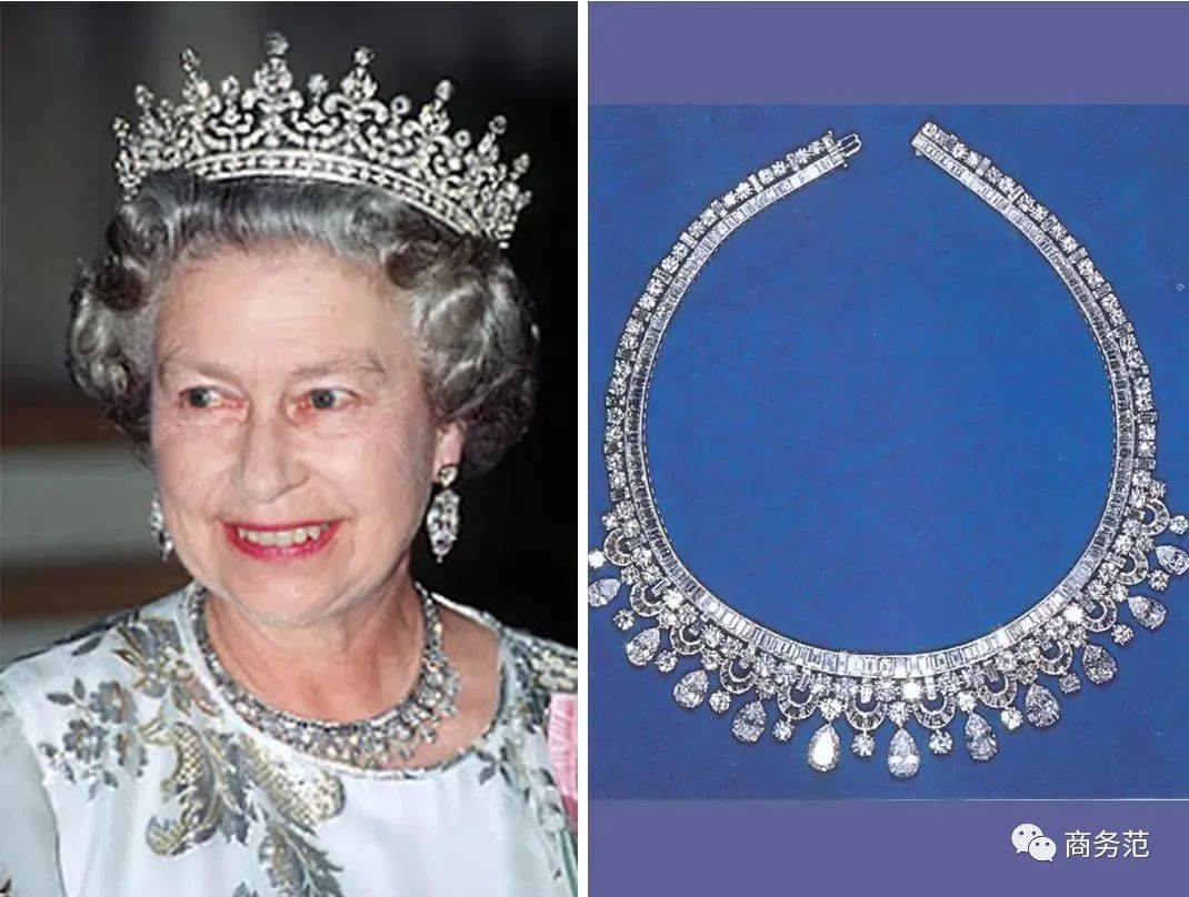 Three Layered Pearl, Diamond-studded Necklace with Gem Stone Pendant ...