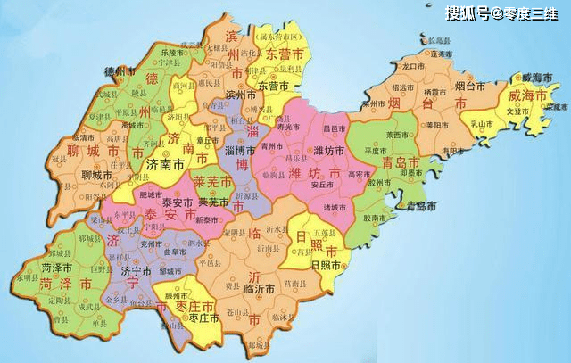 山东半岛地图图片