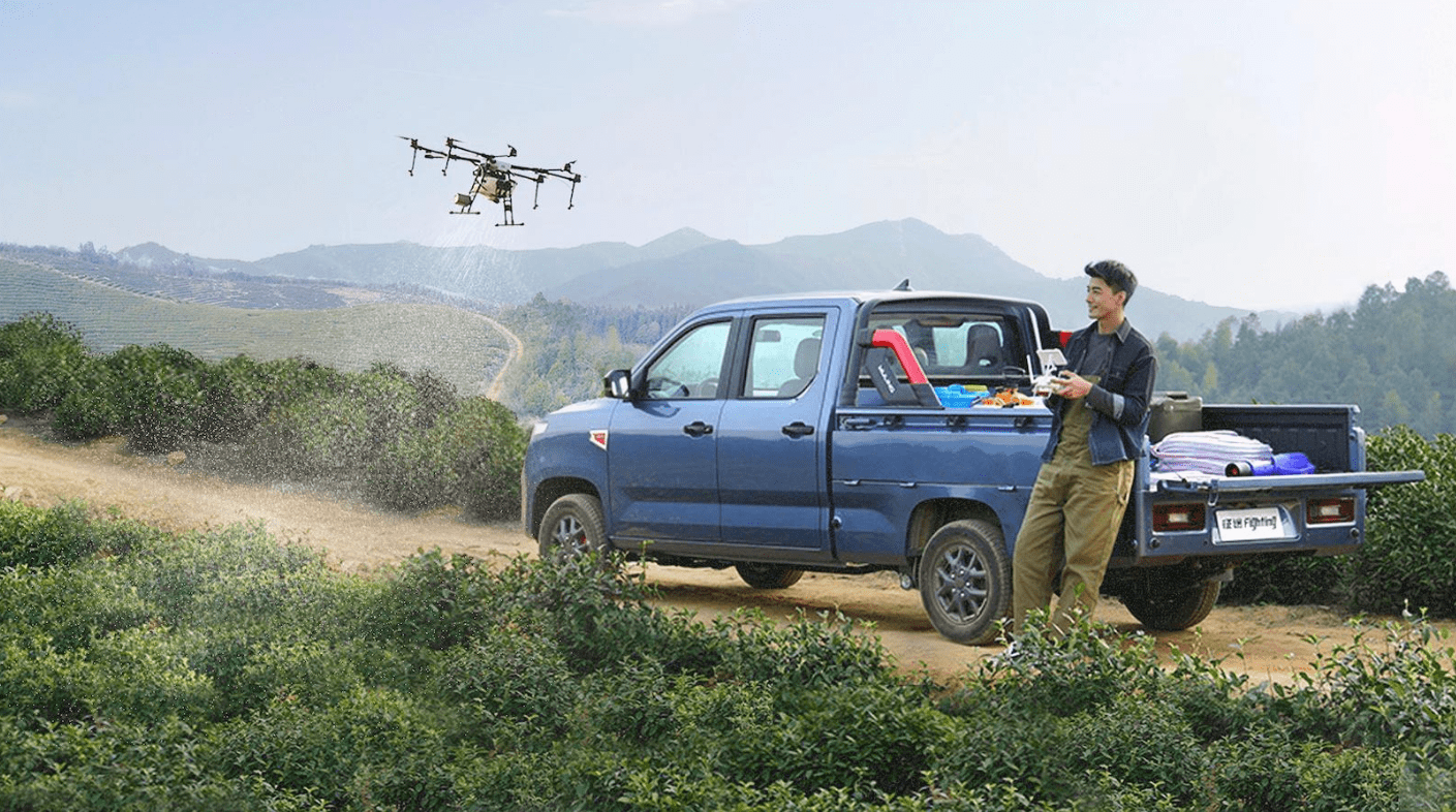 五菱征途皮卡可钓鱼可滑雪还可野外露营有望3月上市