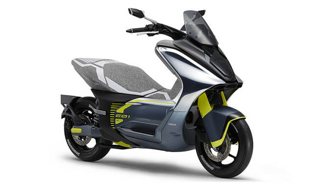 媲美125cc踏板摩托科幻电摩雅马哈e01即将投产 商标