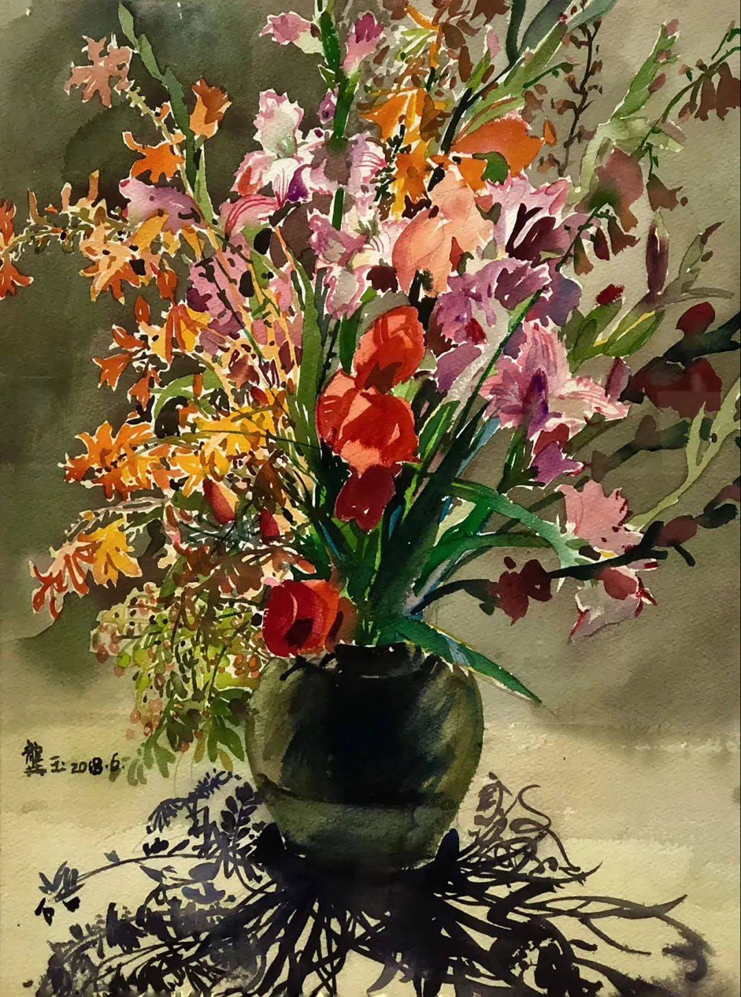 龚玉水彩作品赏析