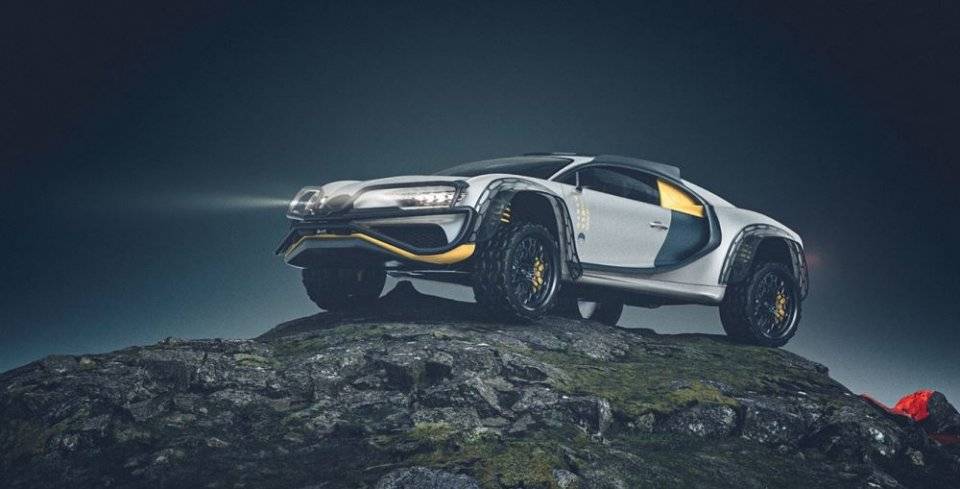 布加迪chiron越野车型,外形超酷!