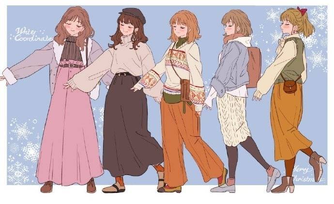 动漫服装参考,给二次元妹妹换身衣服吧!