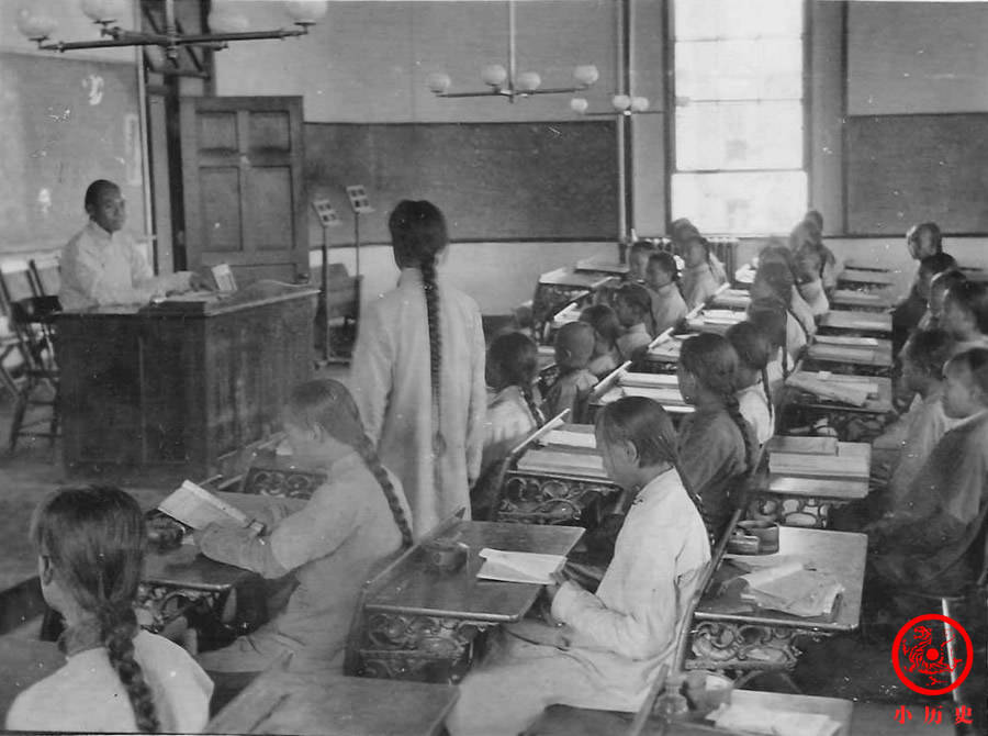 珍贵老照片晚清大学生的校园生活几何老师用辫子测距离