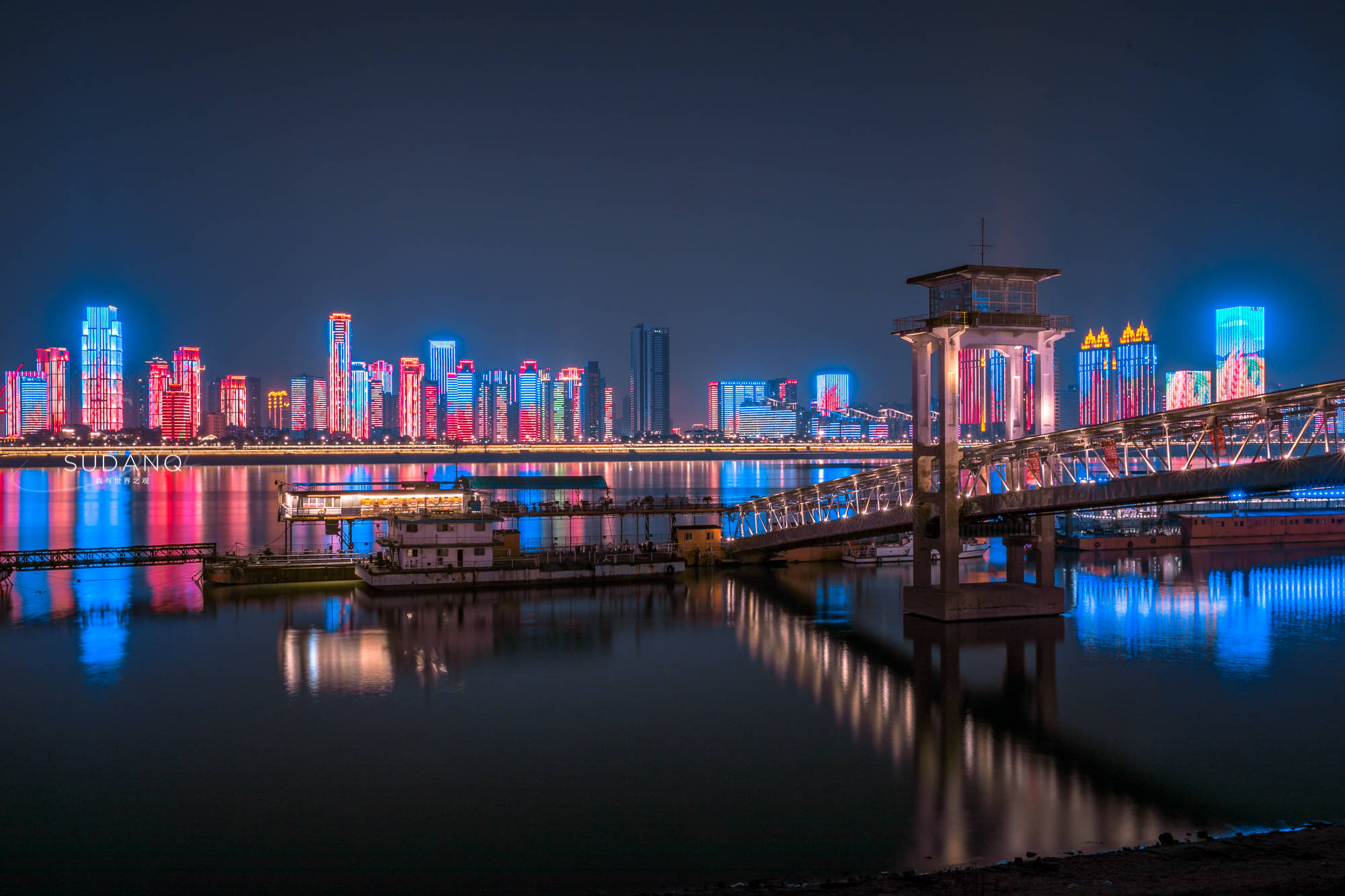 武汉汉口江滩夜景图片图片