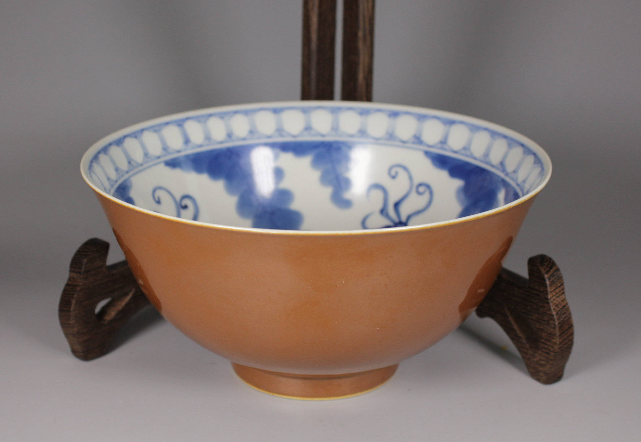 清 若深珍藏款金玉满堂大碗 康熙