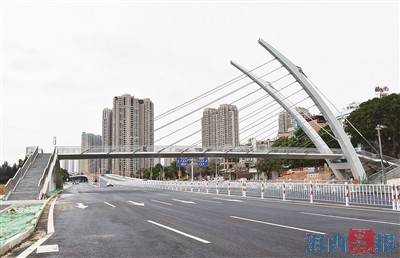 滨海西大道四座人行天桥将于元宵节前试通行