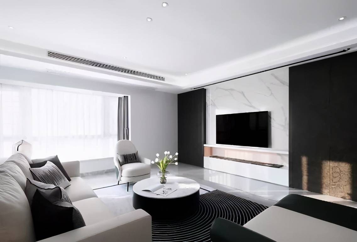 电视墙还在纠结要不要贴瓷砖这样客厅美美哒