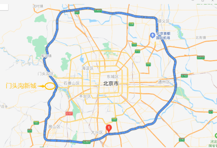 北京6环地图图片