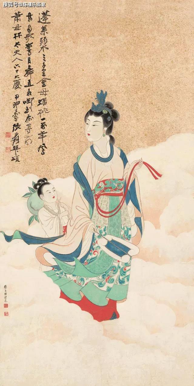 张大千仕女画，眉目传情画中人_搜狐网