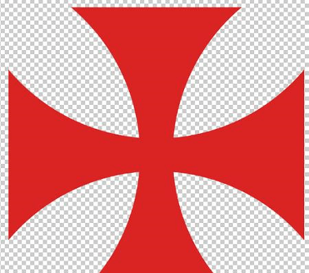 圣殿骑士团的红十字标志公元13世纪末,十字军在东方获得的领地全部