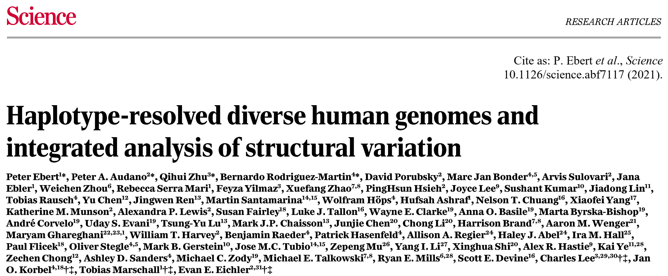 教授|西安交大一附院首席科学家以共同通讯作者在《科学》杂志发表重大科研