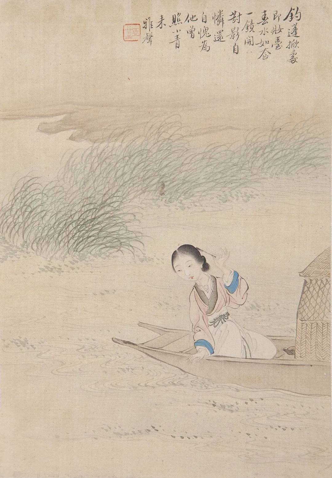 清 潘振镛《仕女图》明 仇英《临宋人画》清 胡锡珪《梳妆仕女图》