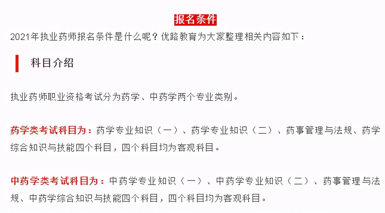 2021年执业药师报名条件是什么呢?