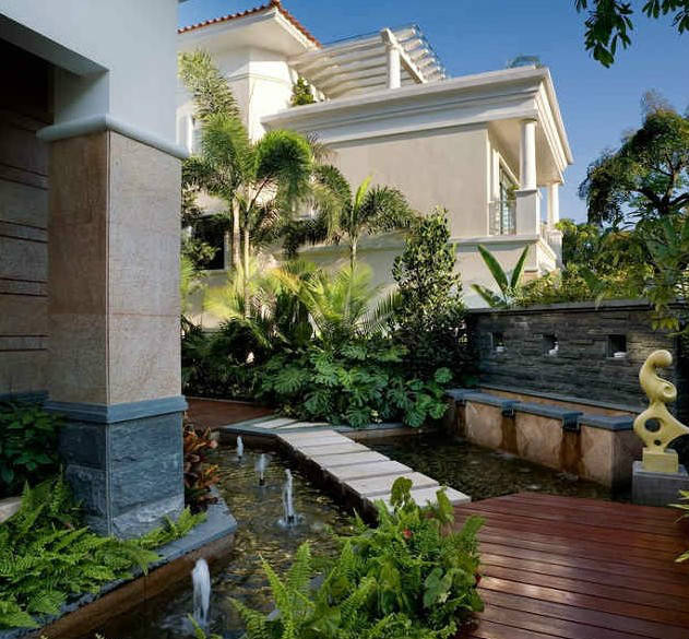 庭院设计:买栋别墅,把院子改造成私家花园,太惬意了!