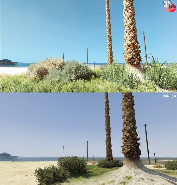 光影|《GTA5》画面重制MOD截图 优化光影丰富植被细节