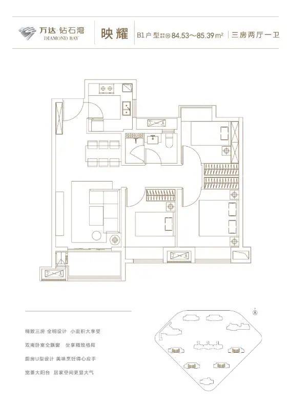 五大新城开始上新万达钻石湾约76109㎡23房将入市