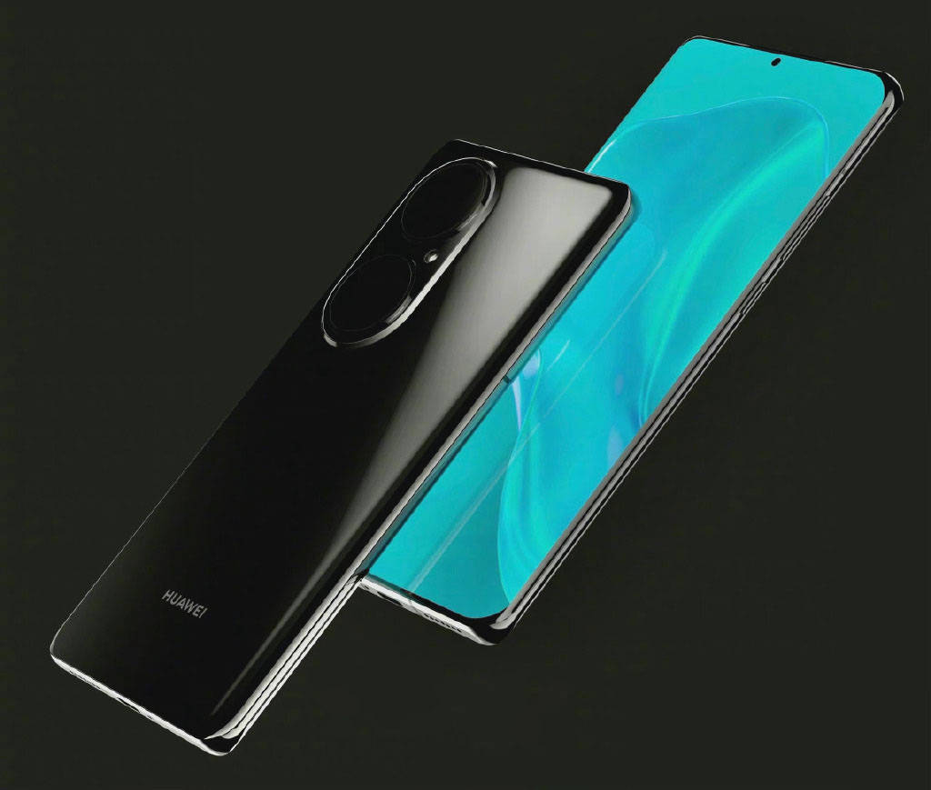 原创影像黑科技华为p50外观曝光后置双反镜头惹人注目