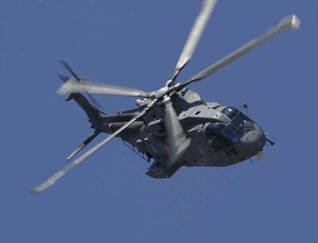 eh-101"灰背隼":是欧洲一种多用途直升机,它具有全天候作战能力