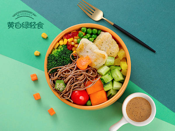 黄白绿轻食产品——特色荞麦面系列