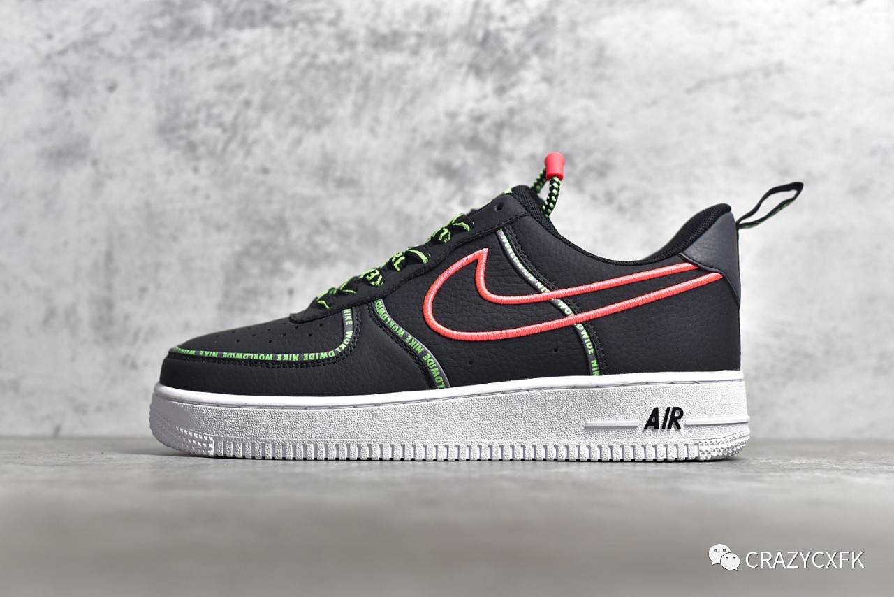 耐克nikeairforce13907lowworldwide空军一号3m反光板鞋