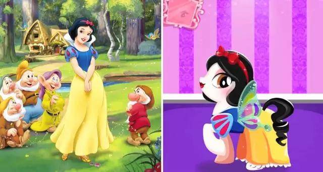图片[7]-迪士尼公主化身彩虹小马，花木兰的马尾太合适了，双厨狂喜！-魔性次元