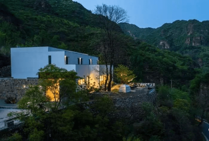 天津蓟县下营镇喜树民宿小院位于山中半山腰处