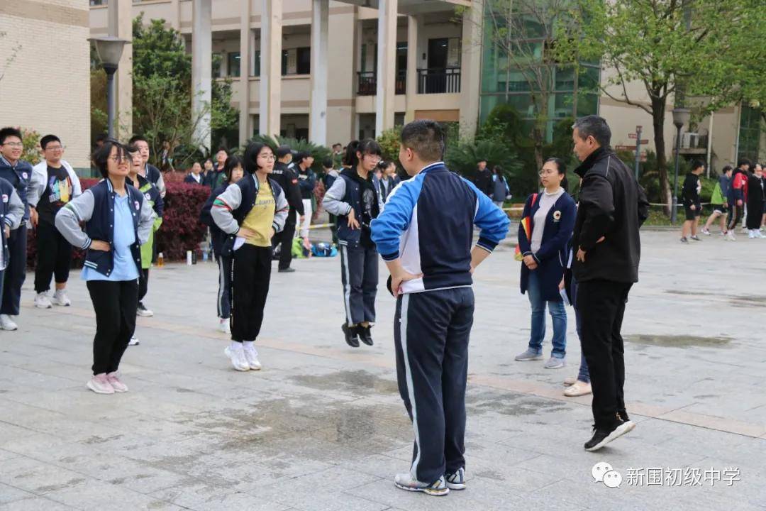 拼一载春秋搏一生精彩新围中学2021年体育中考首战告捷