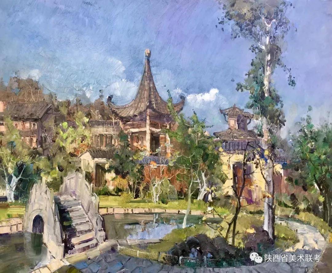 如有阴雨则烟云缭绕……写生之一:《陶渊明故居——守拙园》