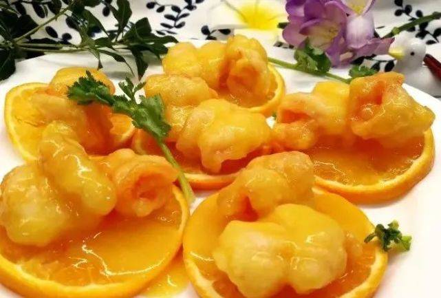 酸甜开胃的橙汁虾球