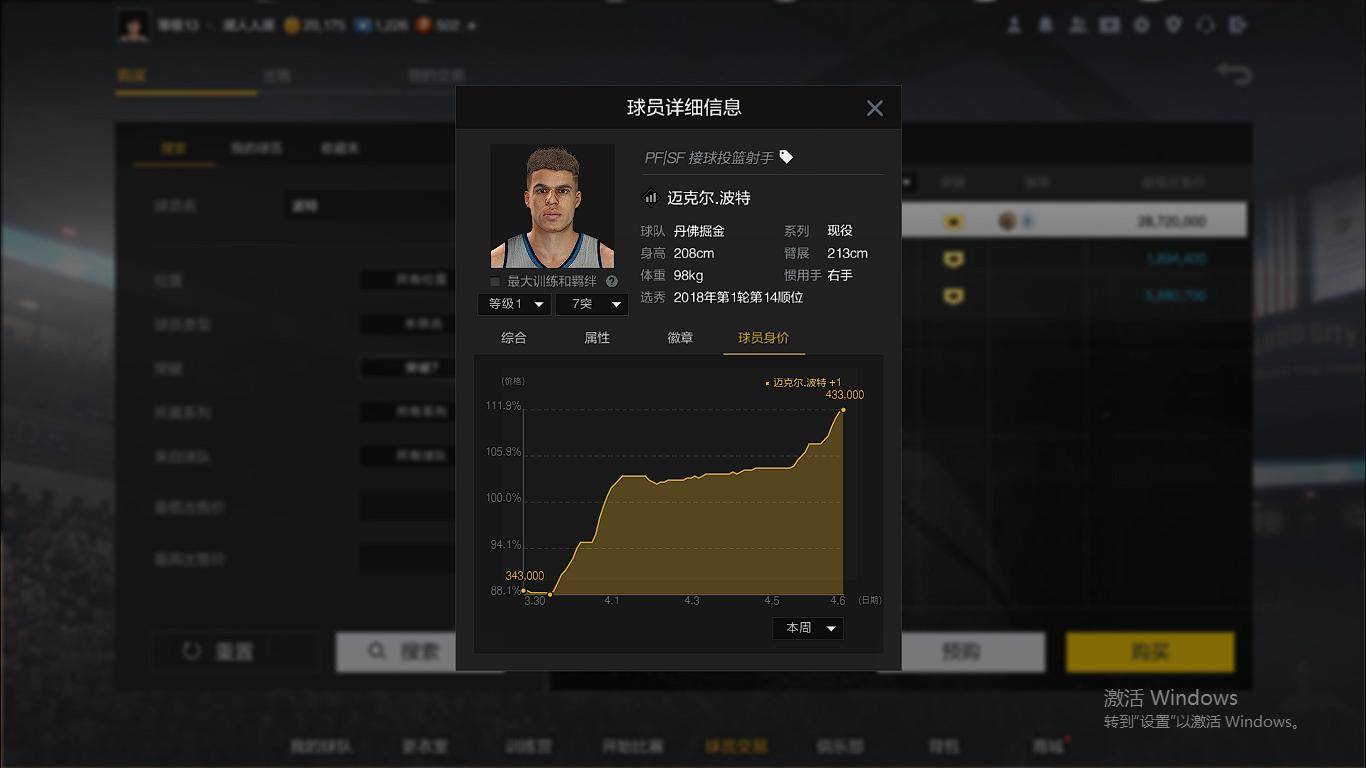 nba2konline2:小波特身价暴涨,玩家却不敢入手,都是伤病惹的祸