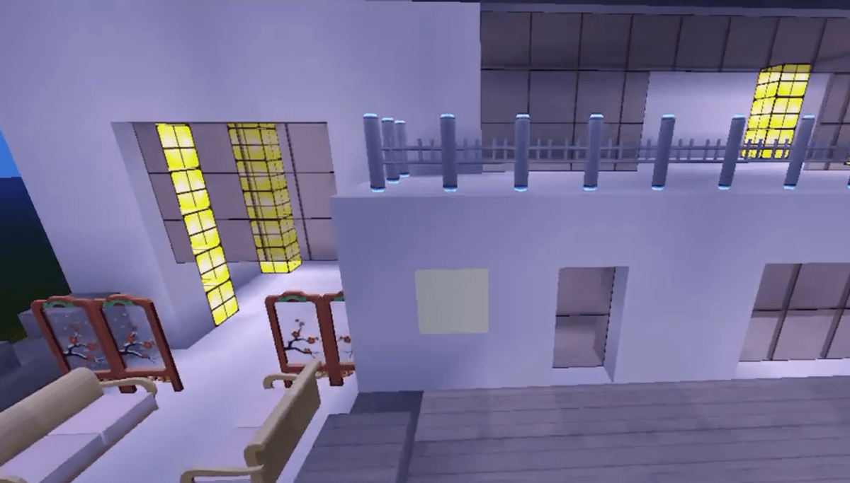 原创迷你世界这栋很具现实风格的别墅新手也能掌握设计方法