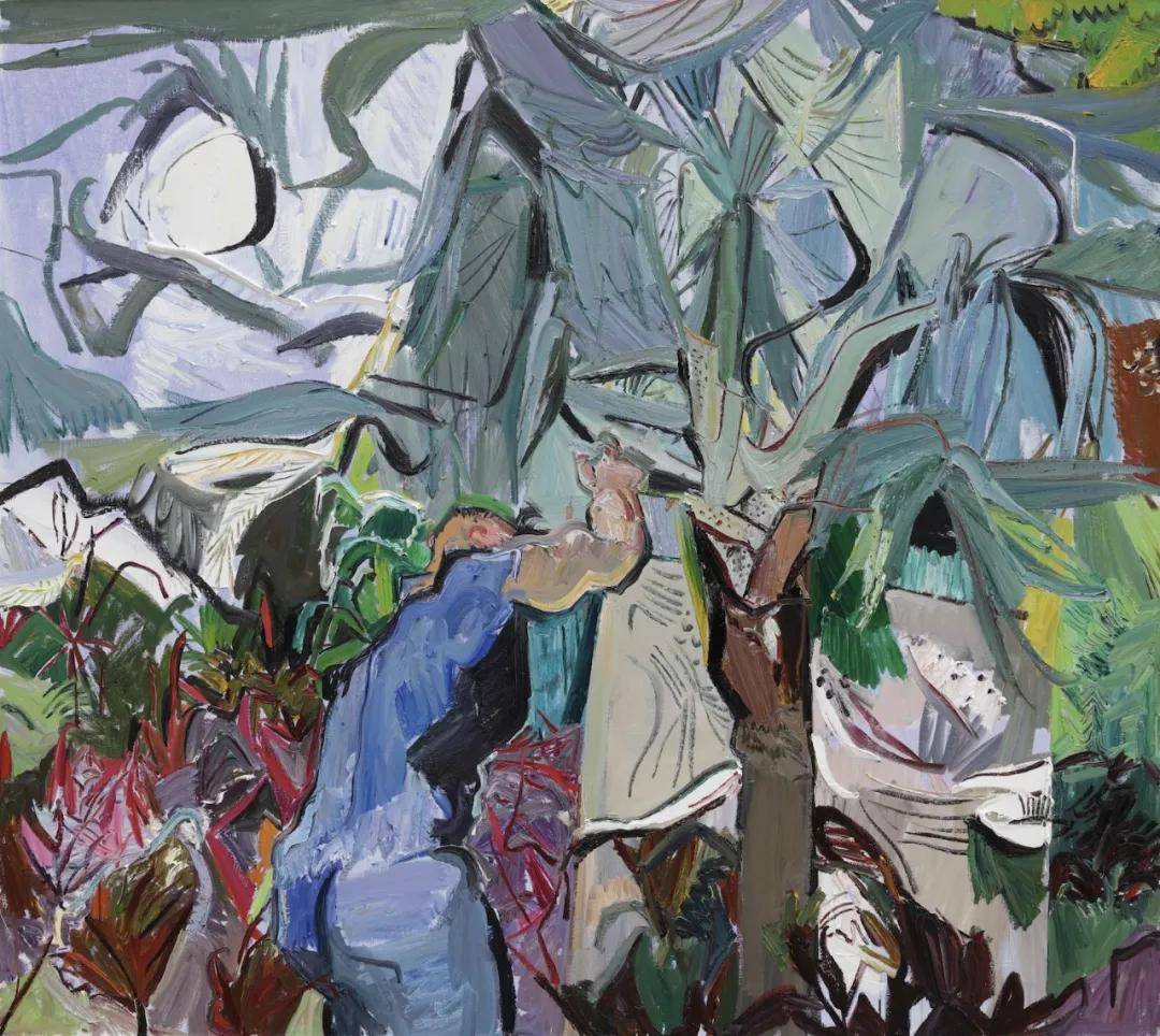 早起的人布面油画 180cmx200cm 2021年花匠布面油画 180cmx200cm 2021