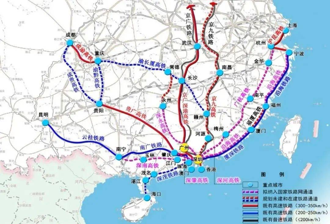 重磅深圳發佈綜合交通十四五規劃深汕高鐵穗莞深等都在內