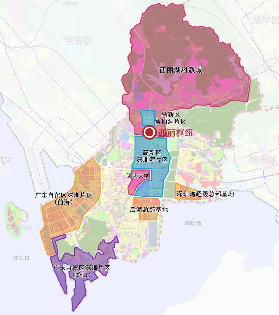 高新园串联西丽湖国际科教城它位于广深创新走廊的轴线图源:深圳新闻