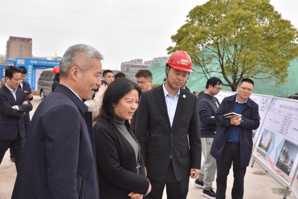 海门区区委书记郭晓敏考察北部新城 南通三建全力推进项目建设"加速跑